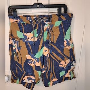 Men’s Patagonia Outdoor Floral Hawaiian Print Wave Farer Board Shorts‎ Sz 30